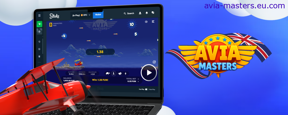 Play Avia Masters on Stake Casino