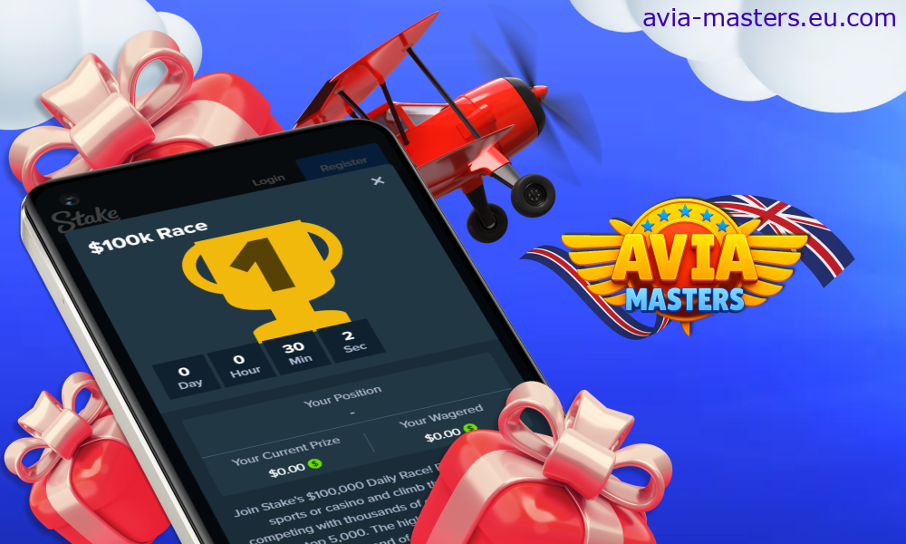 Avia Masters bonuses for Stake users
